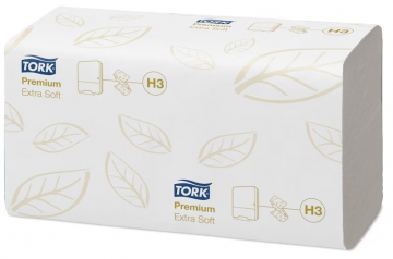 Tork Extra Soft Premium надм'які рушники для рук зі складенням типу Singlefold, H3