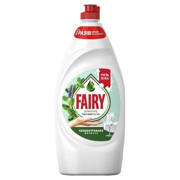 Засіб для миття посуду Fairy дерево та мята 900 мл
